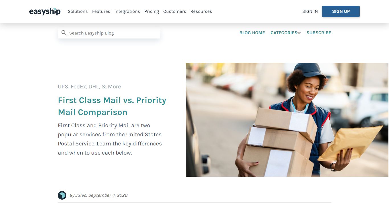 First Class Mail vs. Priority Mail Comparison - Easyship