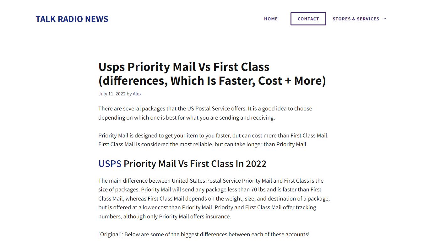 Usps Priority Mail Vs First Class (differences, Which Is Faster, Cost ...