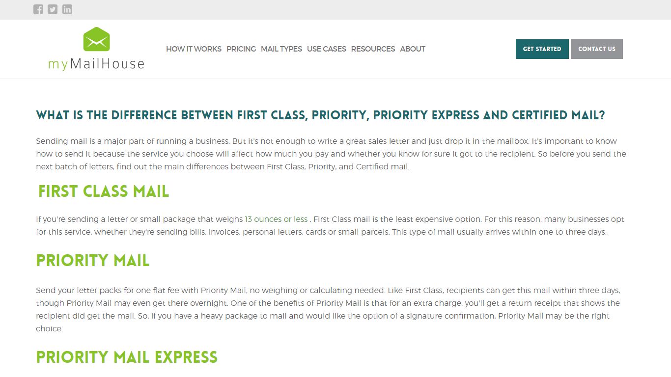 What Is the Difference Between First Class, Priority, Priority Express ...